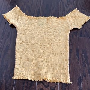 Wet Seal XS yellow crop top